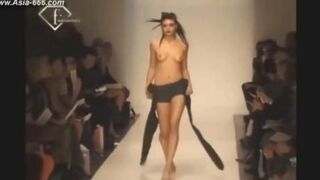 Watch Busty Blonde Strip Naked in Scorching Hot Lingerie Fashion Show Frenzy!