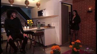 Two mature aunties receive sweet treats from their nephew and get their hotasses ravaged!