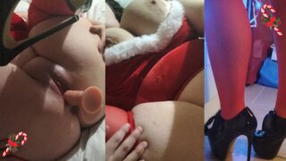 Mommy's Christmas gift: Slaying Santa's sack like a festive freak show
