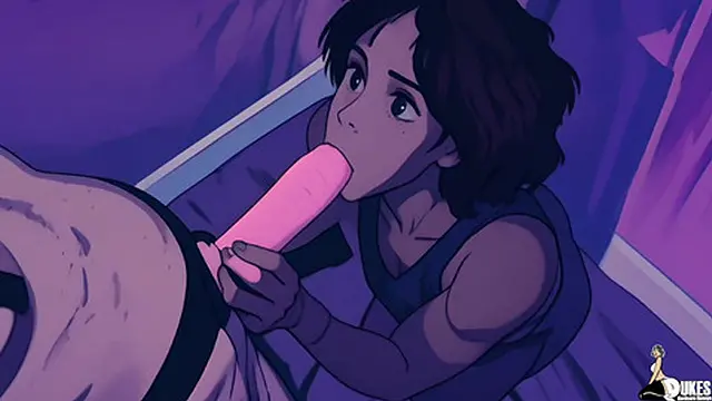 Anime Girl Curly Rican gets dominated by the PURGER