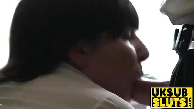 UKSubSluts com - Big ass MILF′s huge tits and rough penetration on floor