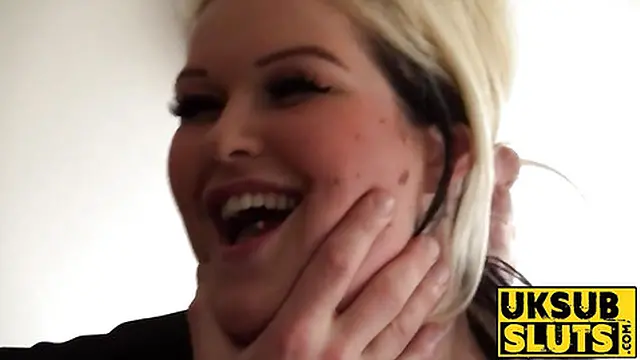 UKSubSluts com - Mesmerizing girl obeys to her maledom and fulfills his rough dreams