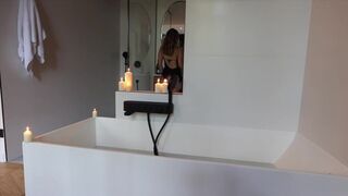 Intimate French bath scene between you and me