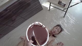 【有料公開】ドS彼氏に全身チョコまみれにされちゃった♡生チョコ大量挿入…ハッピーバレンタインっ！！B