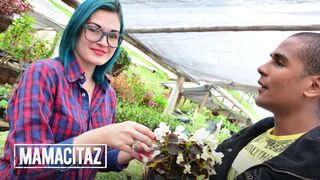 Raw throated Latina Clara Lucia gets destroyed by massive uncut cock🍆: Mercado meat unleashed
