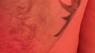 Playing with my freshly shaved pussy