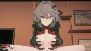 We enjoy the big tits and hot pussy of Caesar from Zenless Zone Zero