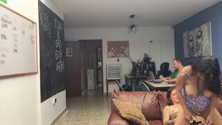 My girlfriend fucks me at my friend's house 