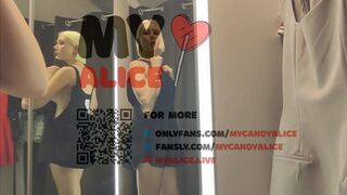 Try on haul transparent clothes —  see through Try on haul  —  in the fitting room  Naked mycandyalice