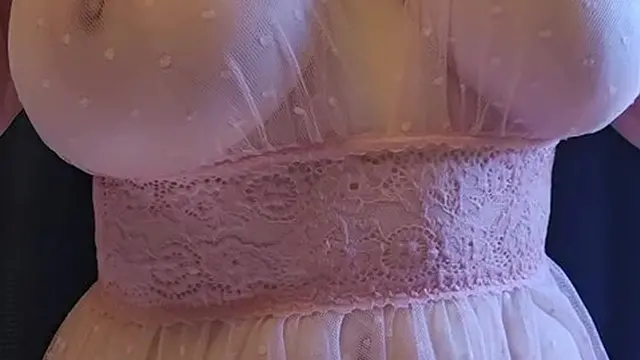 Skinny hit MILF shows off massive tits