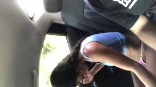 I ask an Uber driver to masturbate my pussy on the way home