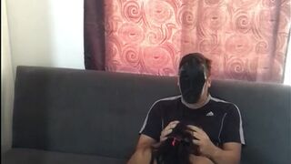 I ride my boyfriend's cock in my living room