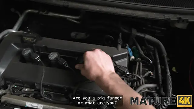 MATURE4K  Mature whore Texas Patti is fucking on top of her car in front of her husband