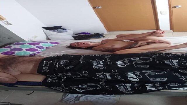 My sultry wife gets hot and lustful while she masturbates, making a private