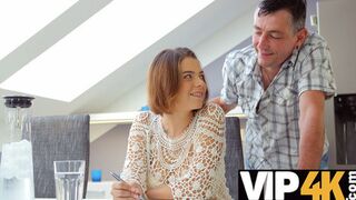 Old4k: Marina Visconti seduces the older man with hot sex