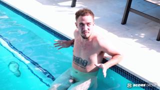 Sultry Marina slurps and plunges poolside, unfettered oral😜 assault