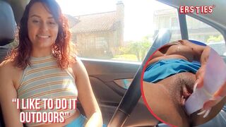 Sexy Babes Squirt Outdoor Jizz Show
