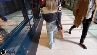 First Time Deep Throating and F**king in an Argentinian Mall Public