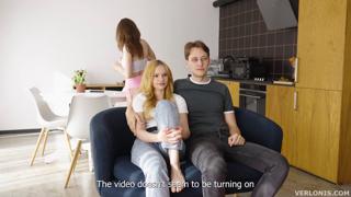 We fuck as hot chick prepares dinner