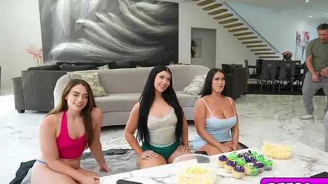 Sophia &mdash;  Holly &mdash;  and Nia pleasure boyfriend Mike together