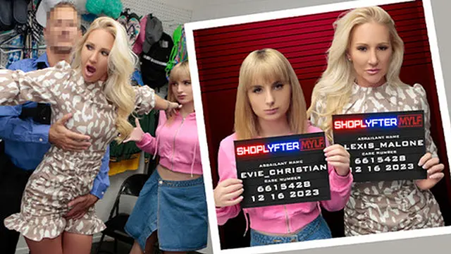 Stolen Goods Galore: Evil Escort Evie Christian & Alexis Malone Get Rough-Fucked by the Protective Thief