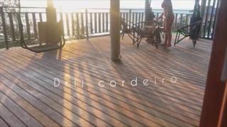 Dirty little hoe got down with homie at boyf's crib, got caught up in freaky beach bash!