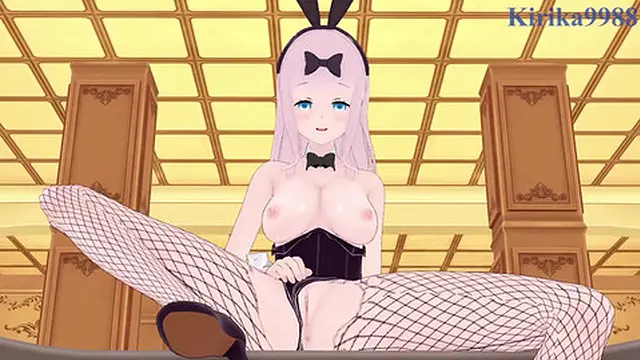 Chika Fujiwara and I have intense sex in the casino  - Kaguya-sama Love Is War Hentai