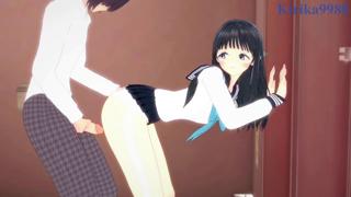 Akebi's Sailor Uniform: Restroom Rampage Fuck-a-Thon - Komichi's Lustful Leaks