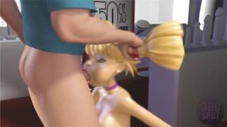 Blonde Devouring Dick🍆 Like Hungry Little Animal