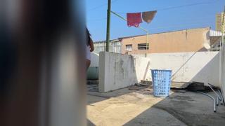 Peeping Tom, scores with my sultry next-door neighbor's titillating lingerie striptease