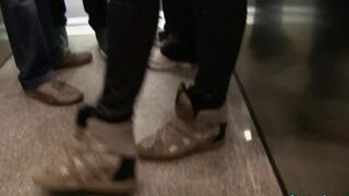 Fresh Green Sodomy on Wooden Steps - Luscious Brunette Blondes